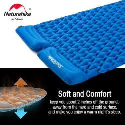 Matelas pneumatique double ultraléger NATUREHIKE pour le camping et les voyages
